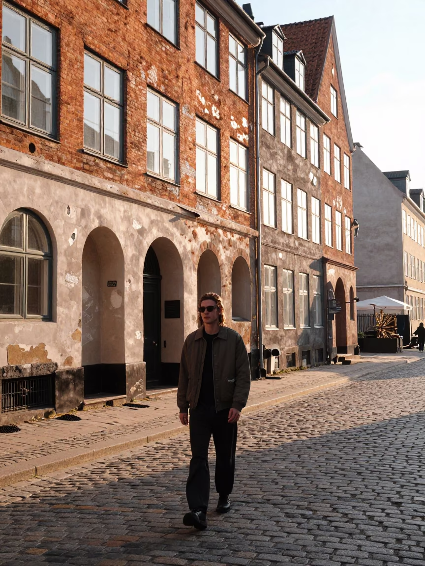 Street Style in Copenhagen at The Late Morning Light in in Copenhagen, Denmark