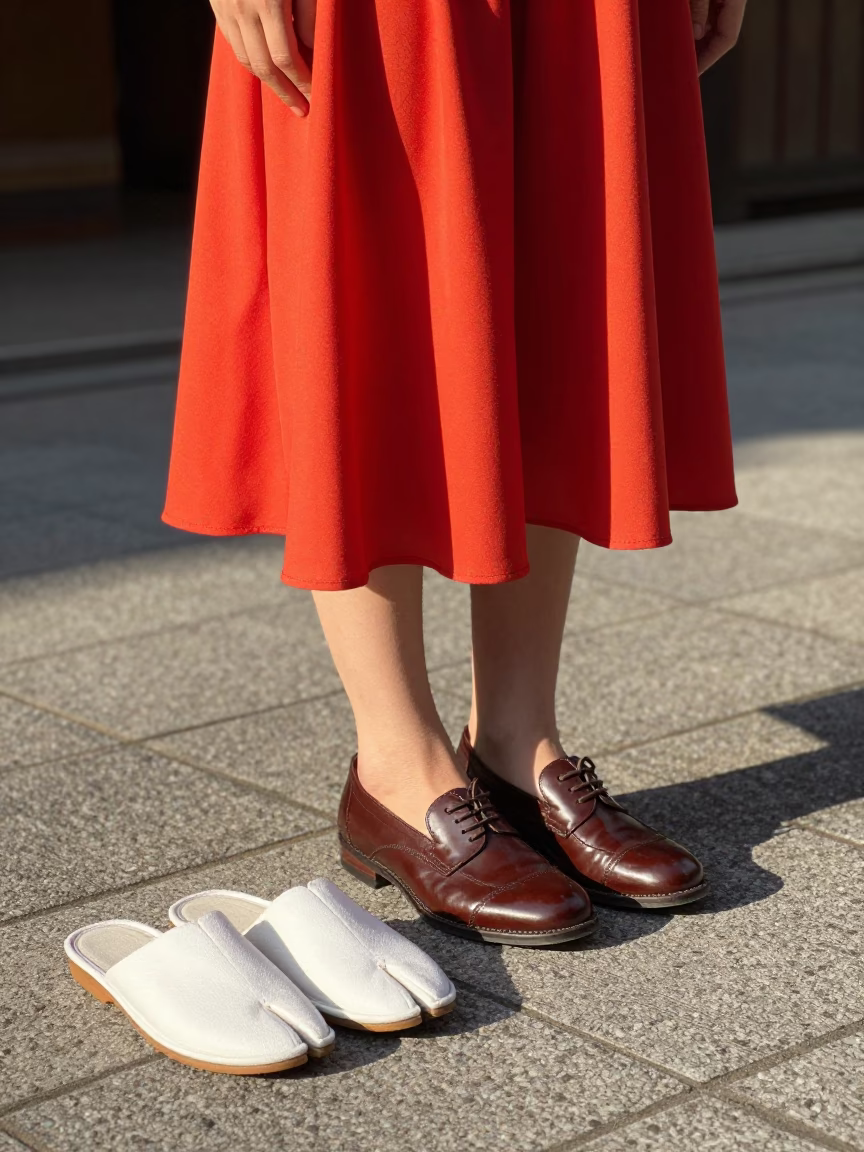 Street Style in Kyoto at The Late Morning Light in in Kyoto, Japan