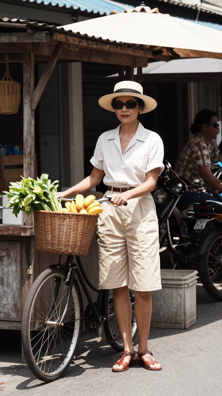 Street Style in Phuket at Midday Light in in Phuket, Thailand