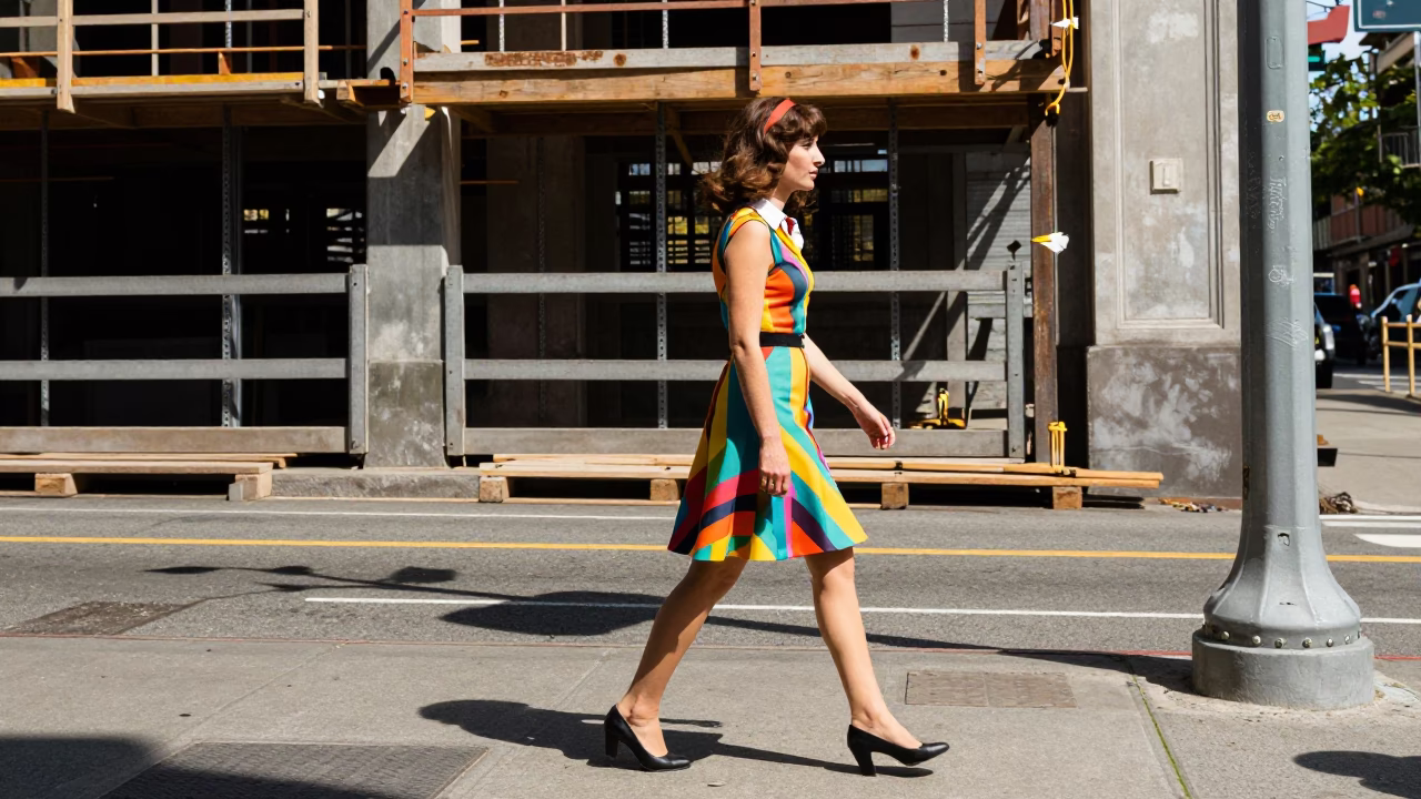 Street Style in Seattle at The Flat Glare Of Noon Light in in Seattle, Washington, United States