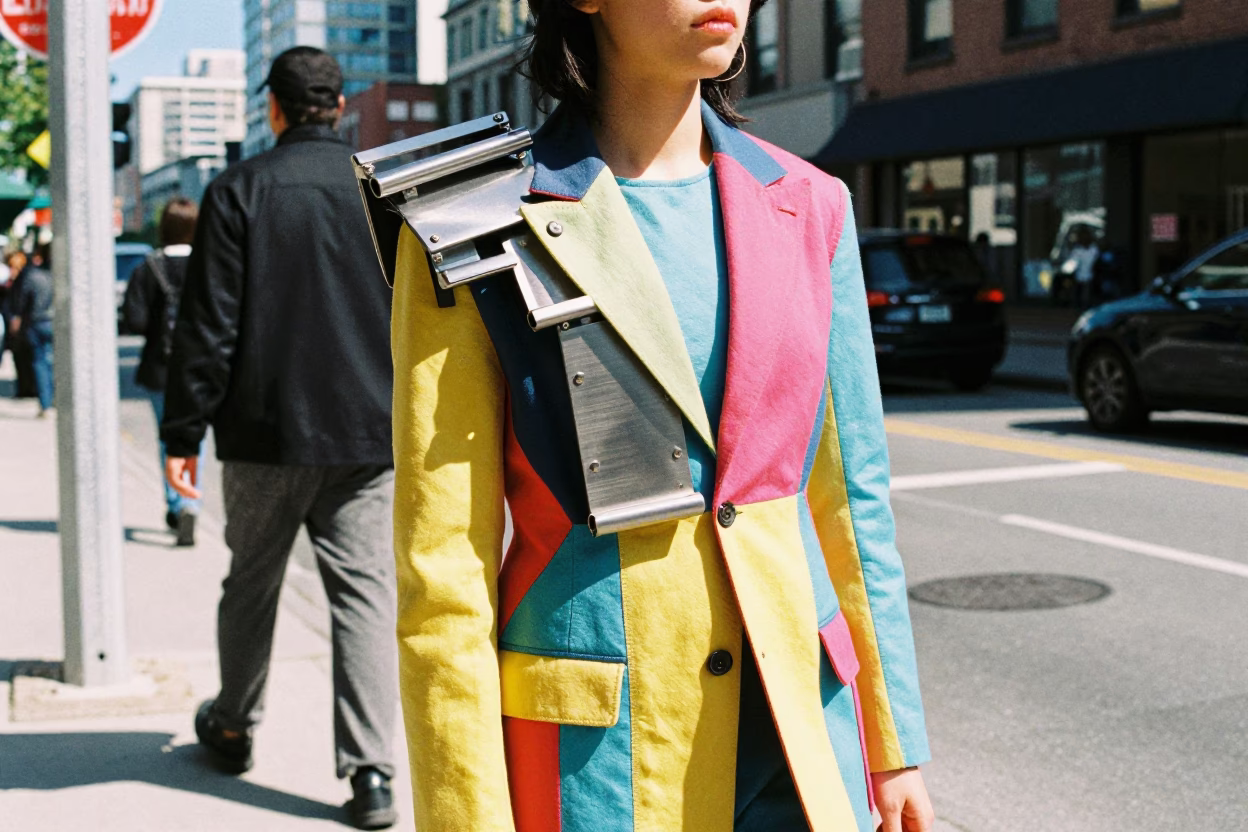 Street Style in Toronto at The Flat Glare Of Noon Light in in Toronto, Ontario, Canada