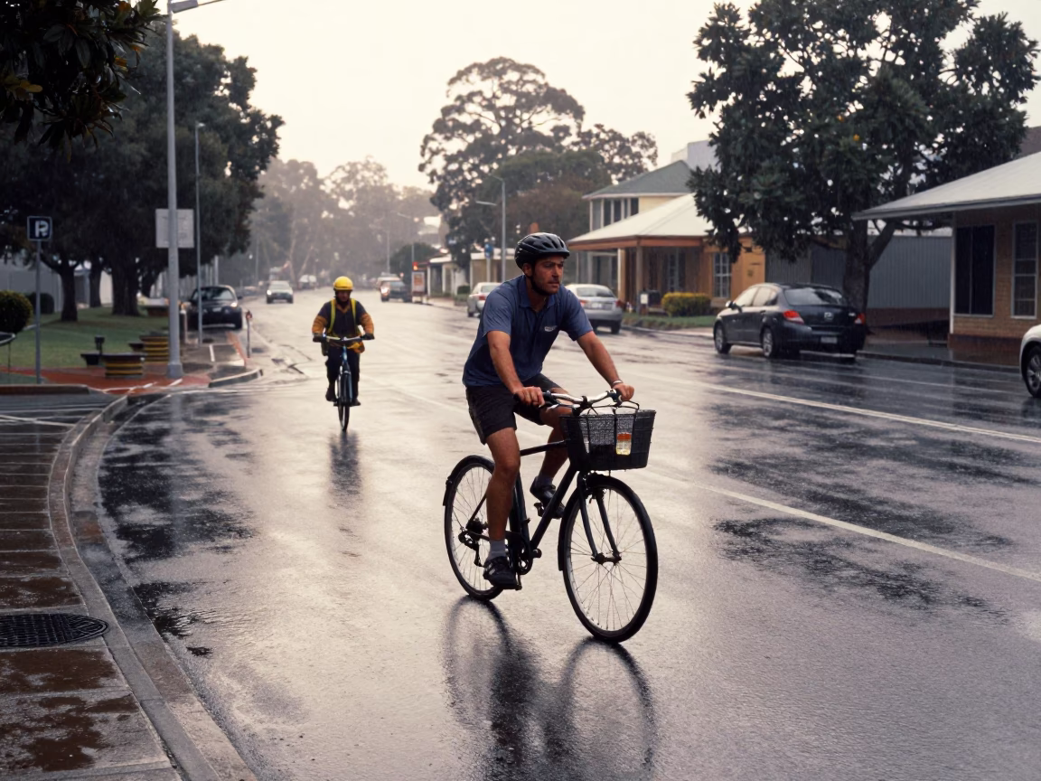 Street Sweeper in Adelaide in in Adelaide, South Australia, Australia