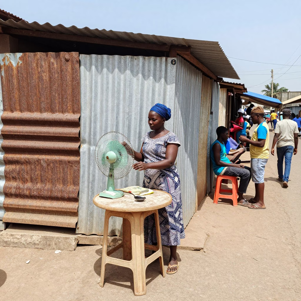 Street Vendor in Accra in in Accra, Ghana