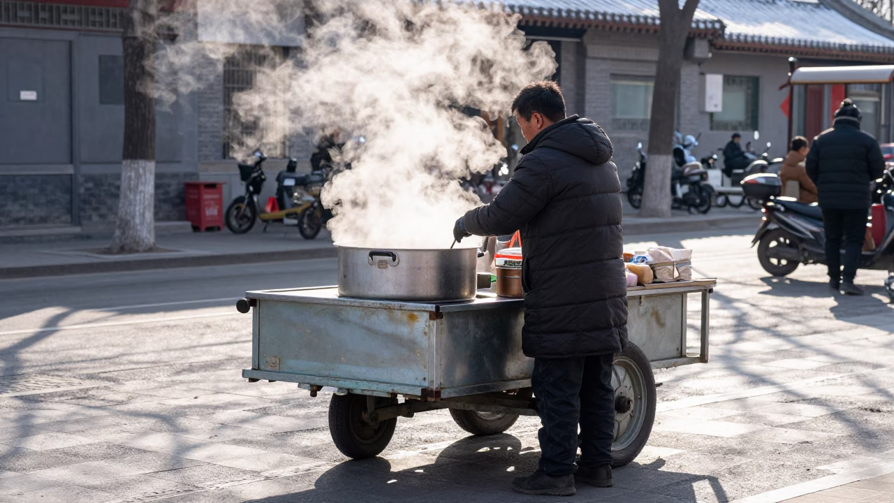 Street Vendor in Beijing in in Beijing, China