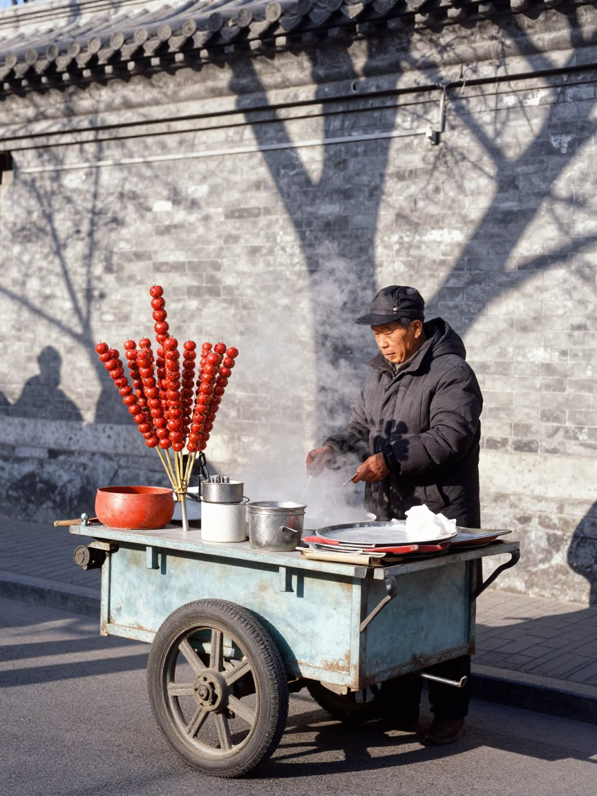 Street Vendor in Beijing in in Beijing, China