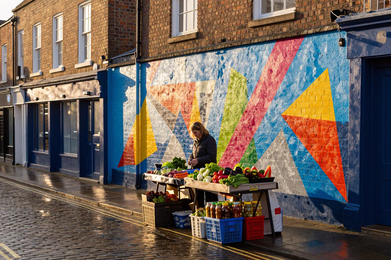 Street Vendor in Bristol in in Bristol, United Kingdom