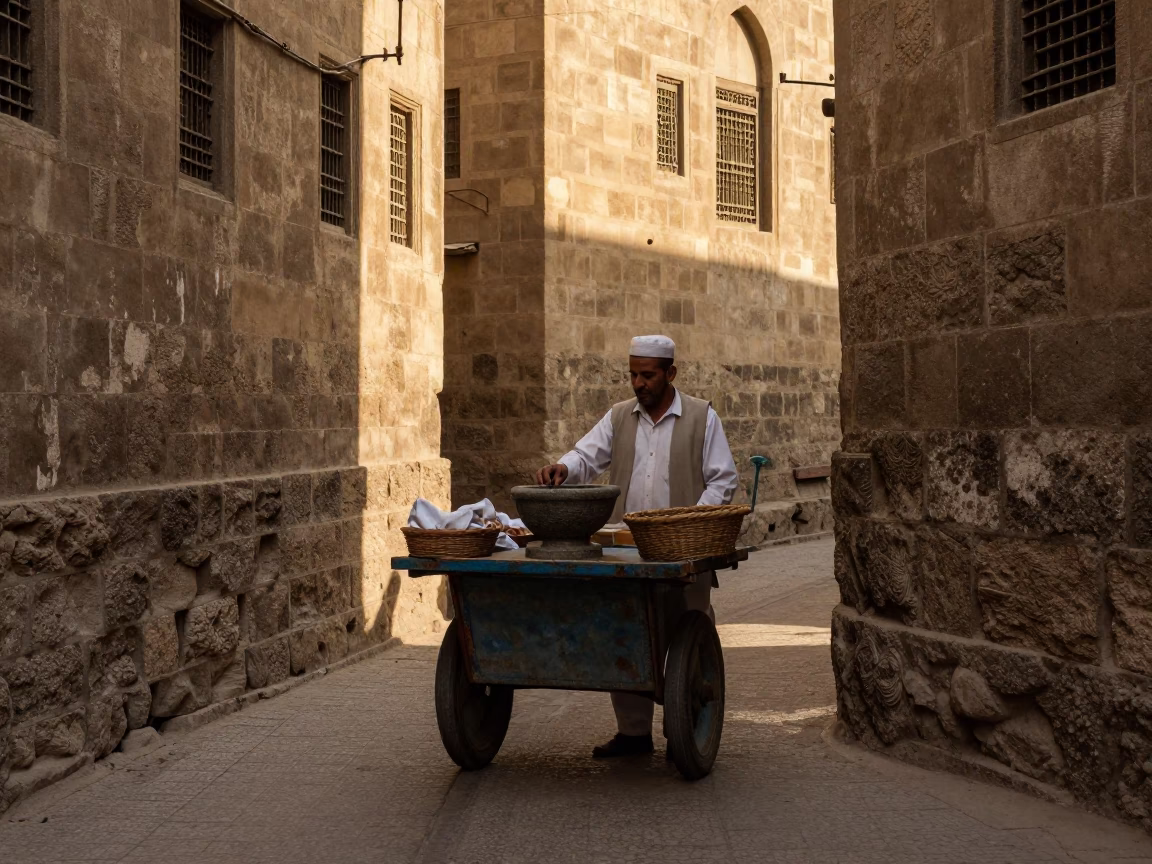 Street Vendor in Cairo in in Cairo, Egypt