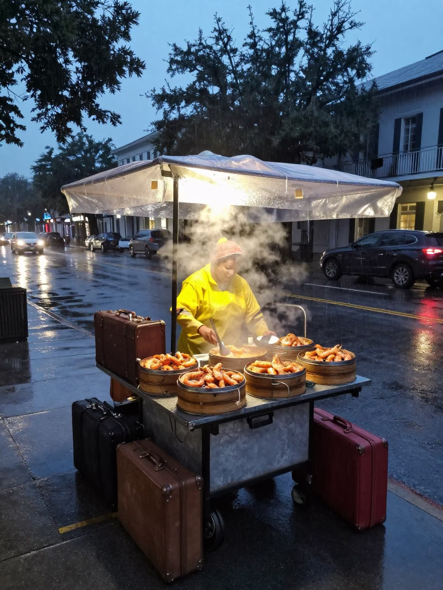 Street Vendor in Charleston in in Charleston, South Carolina, United States