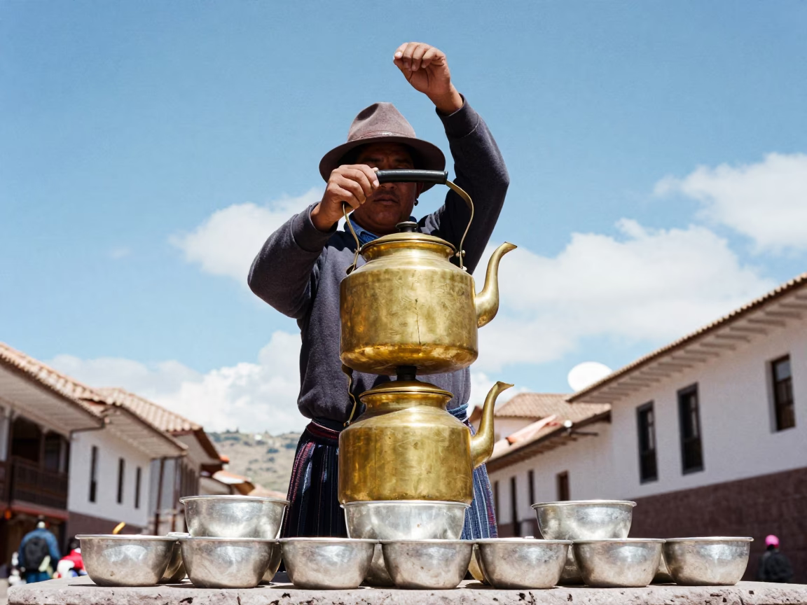 Street Vendor in Cusco in in Cusco, Peru