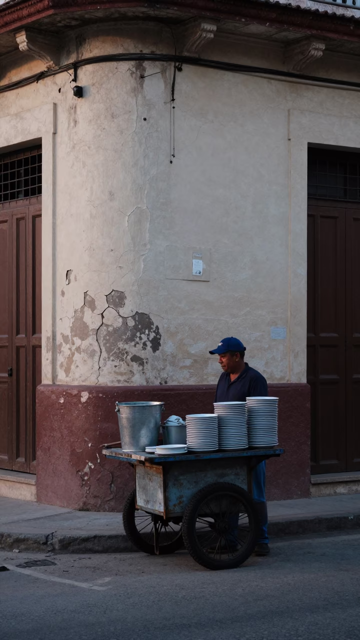 Street Vendor in Havana in in Havana, Cuba