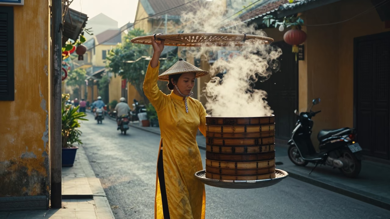 Street Vendor in Hoi An in in Hoi An, Vietnam