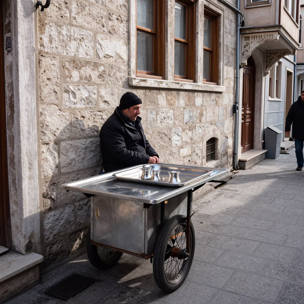 Street Vendor in Istanbul in in Istanbul, Turkey