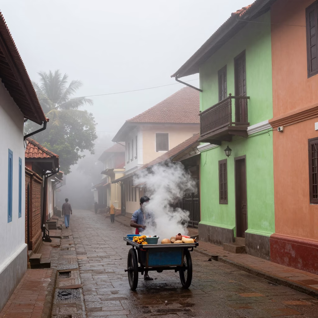 Street Vendor in Kochi in in Kochi, India