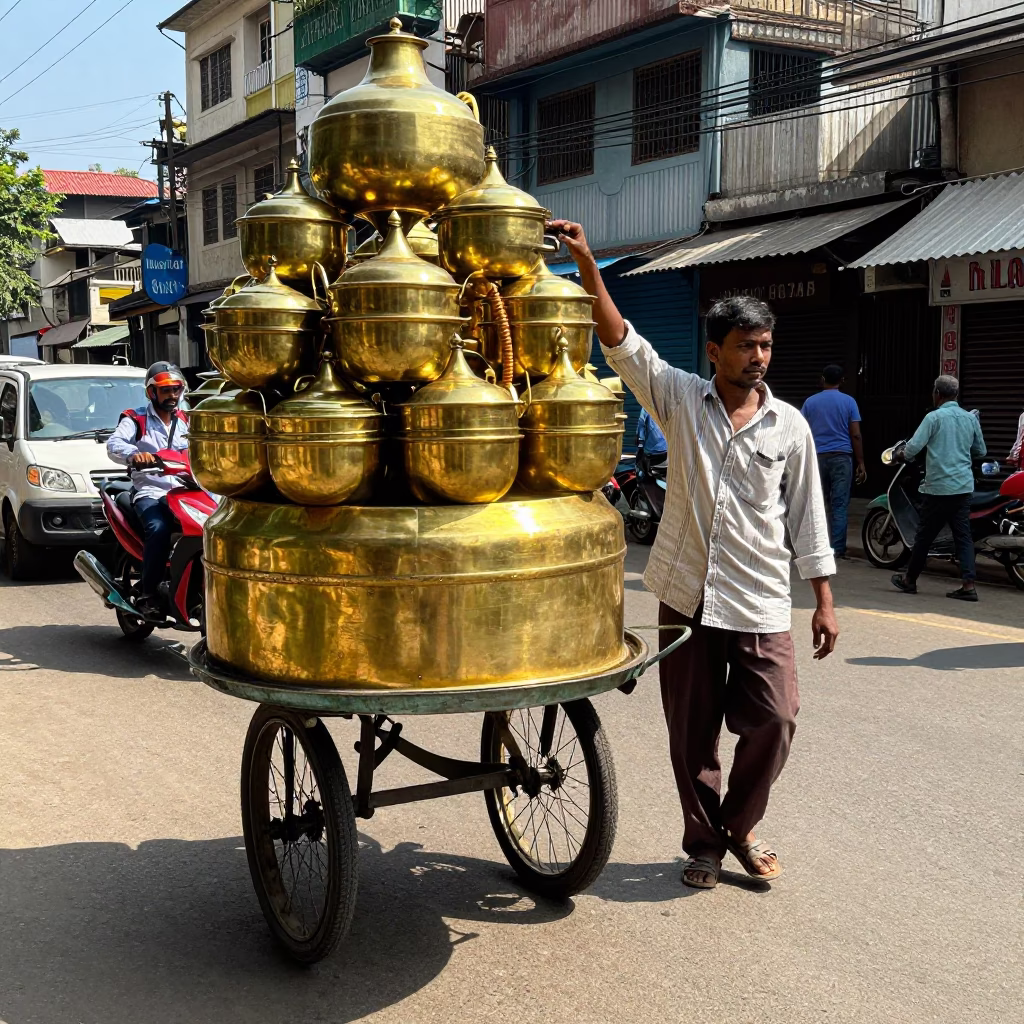 Street Vendor in Kolkata in in Kolkata, India