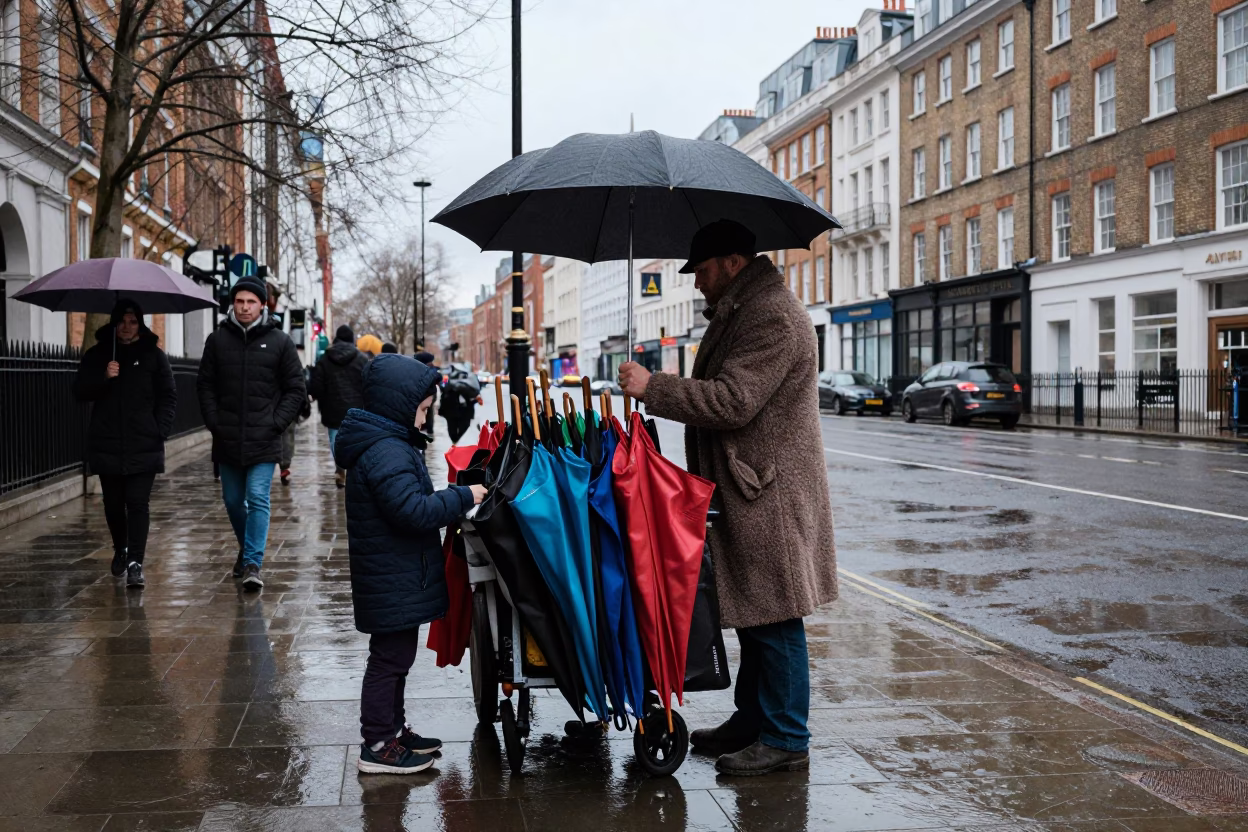 Street Vendor in London in in London, United Kingdom