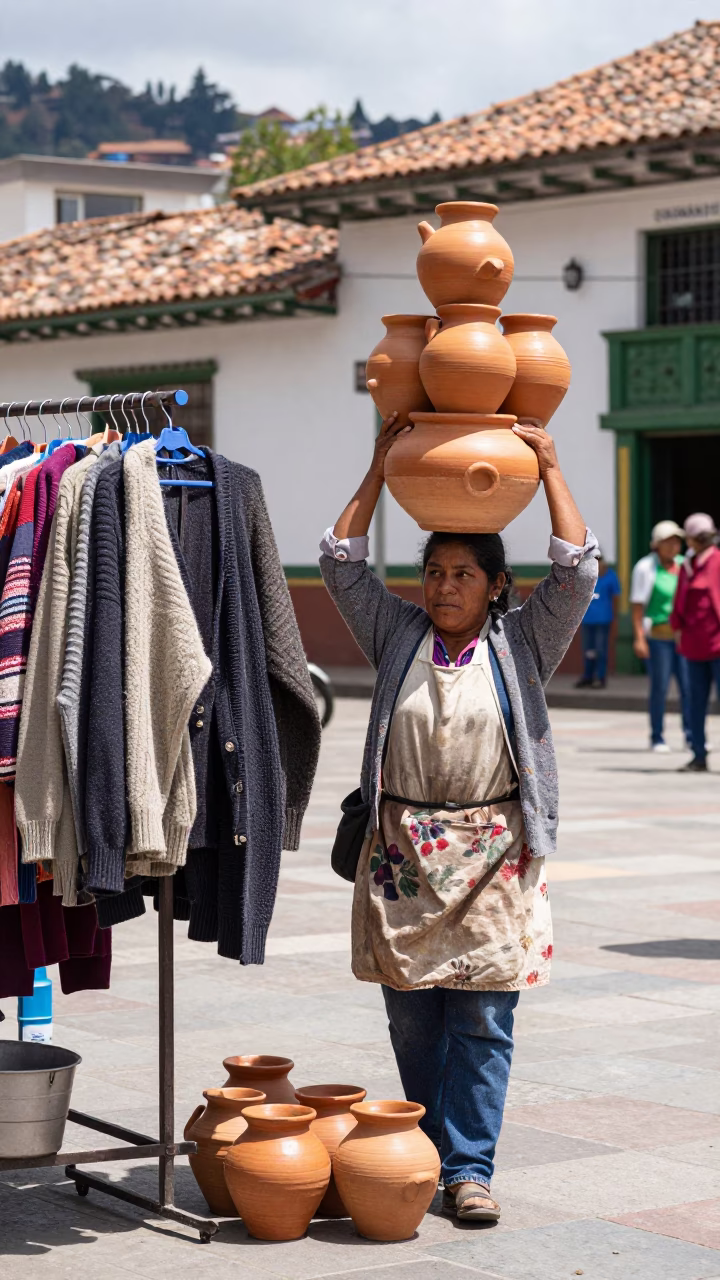 Street Vendor in Medellin in in Medellin, Colombia