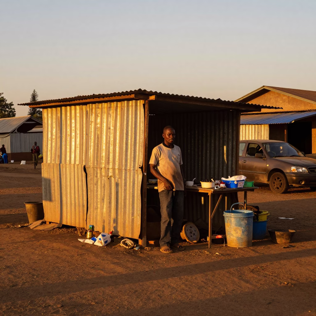 Street Vendor in Nairobi in in Nairobi, Kenya