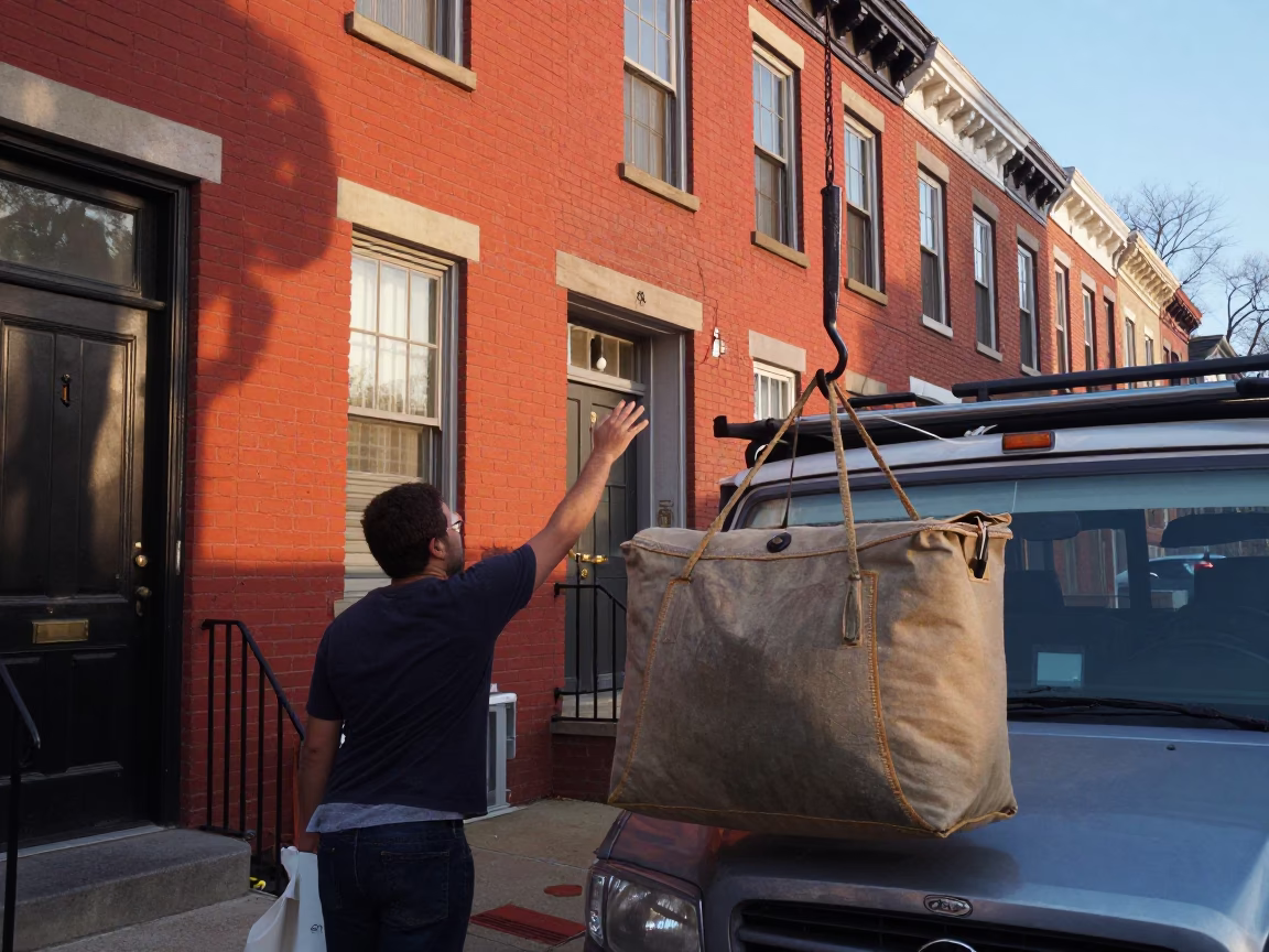 Street Vendor in Philadelphia at As First Light Reaches The Scene in in Philadelphia, Pennsylvania, United States