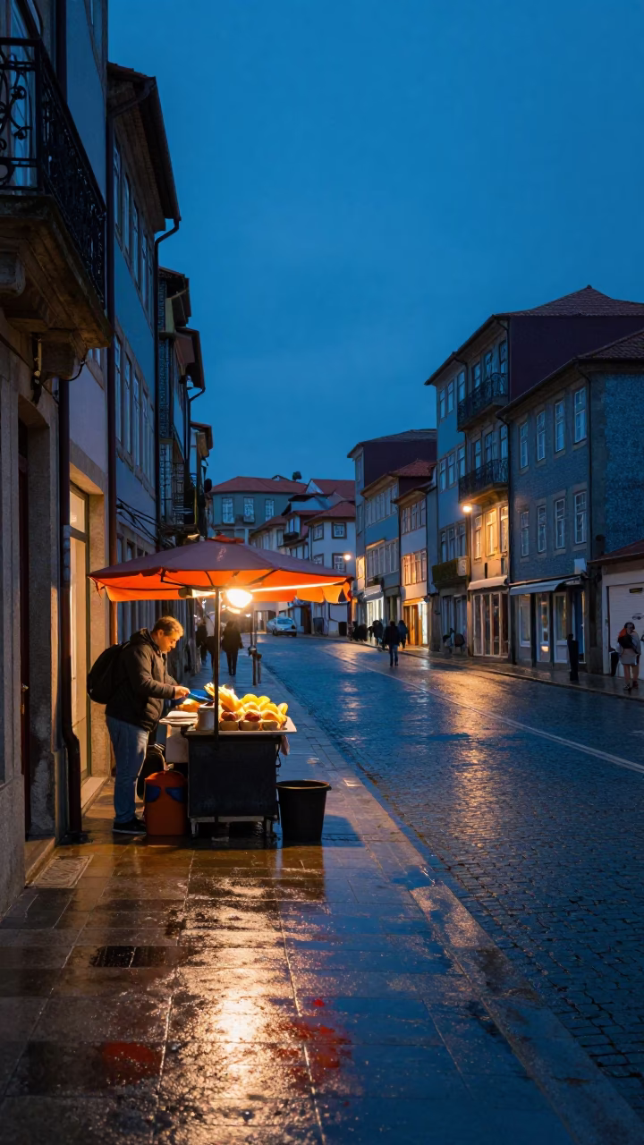 Street Vendor in Porto in in Porto, Portugal