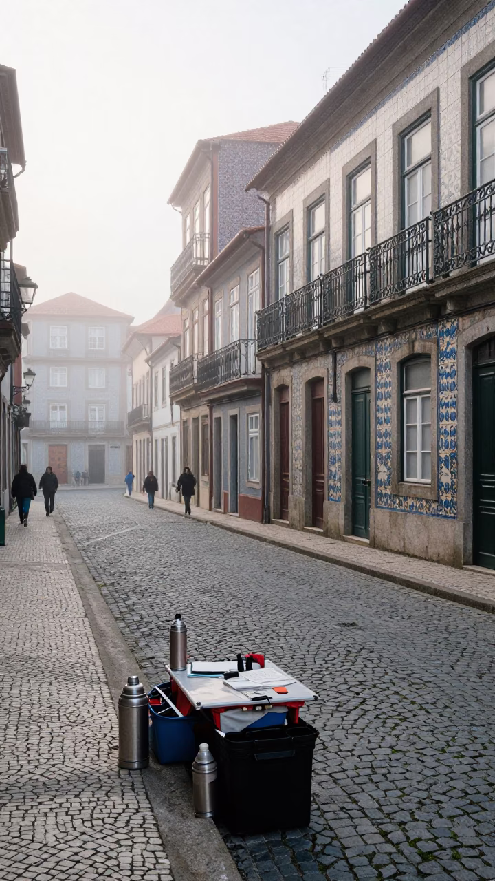 Street Vendor in Porto in in Porto, Portugal