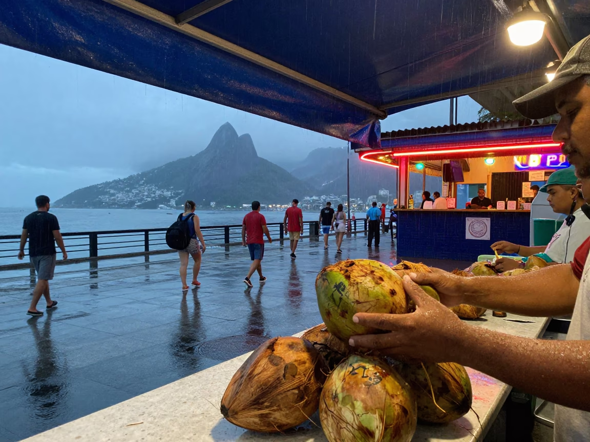 Street Vendor in Rio De Janeiro in in Rio de Janeiro, Brazil