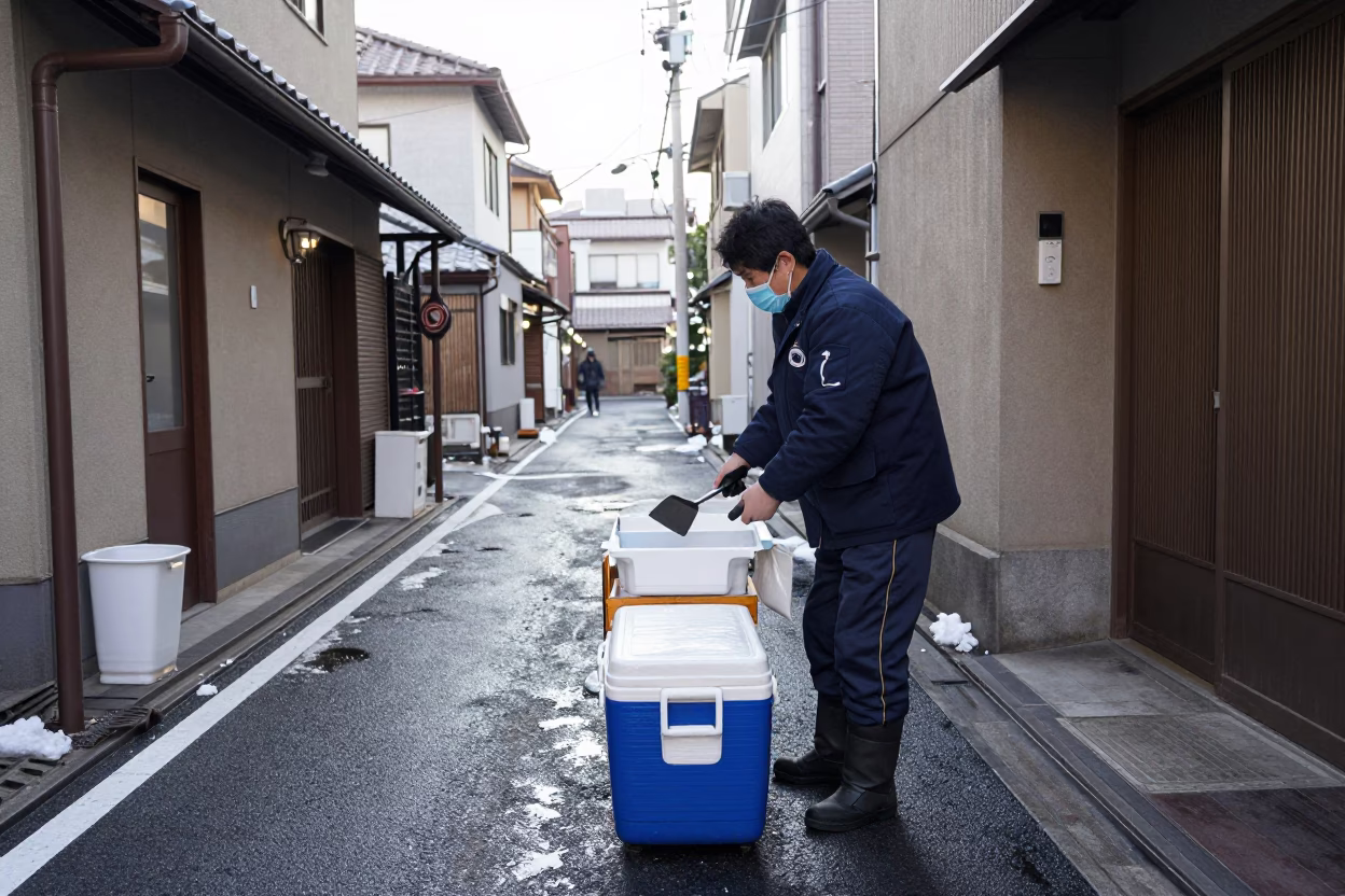 Street Vendor in Tokyo in in Tokyo, Japan