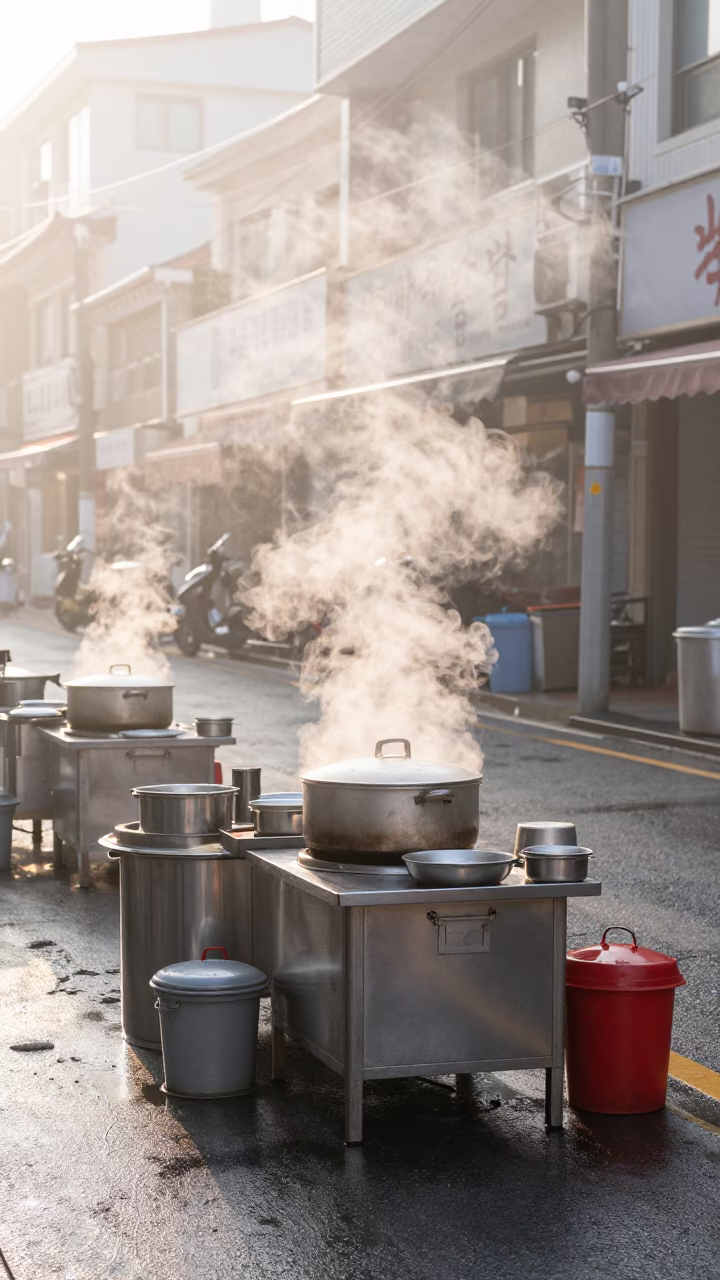 Street Vendors in Seoul in in Seoul, South Korea