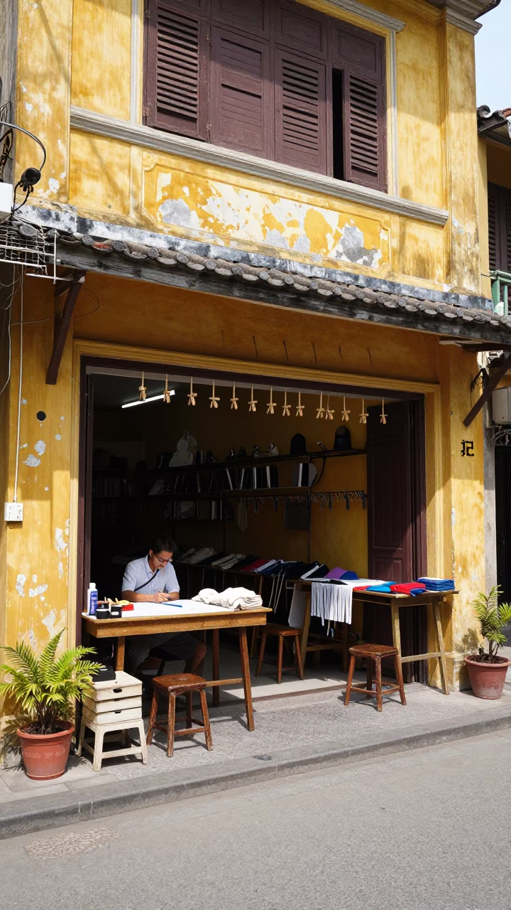 Street View in Hoi An in in Hoi An, Vietnam