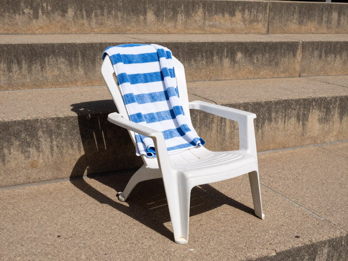 Striped Towel in Sydney in in Sydney, New South Wales, Australia