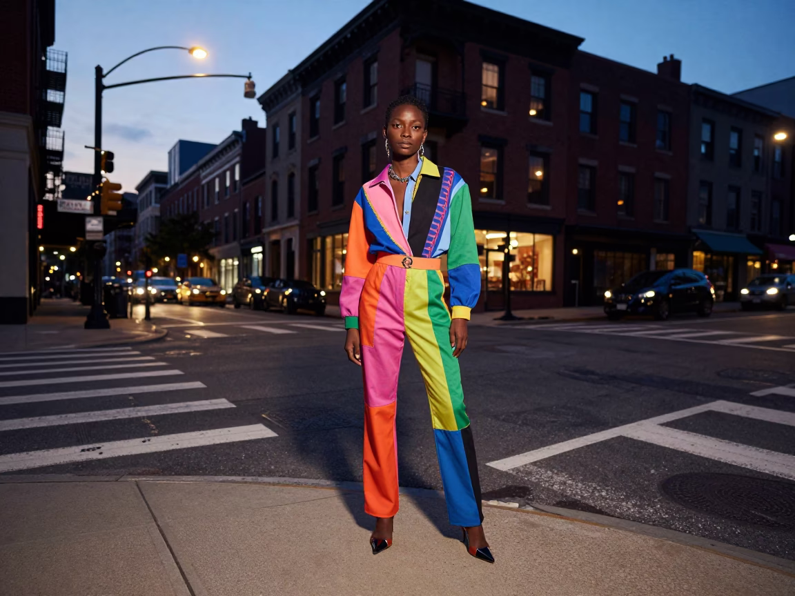 Style Evening in Philadelphia at As City Lights Begin To Glow in in Philadelphia, Pennsylvania, United States