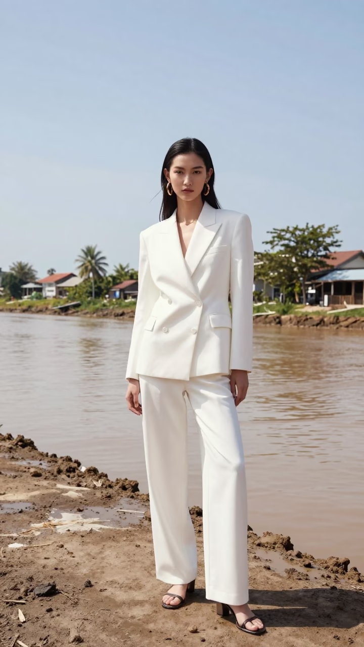 Style Portrait in Phuket at The Flat Glare Of Noon Light in in Phuket, Thailand