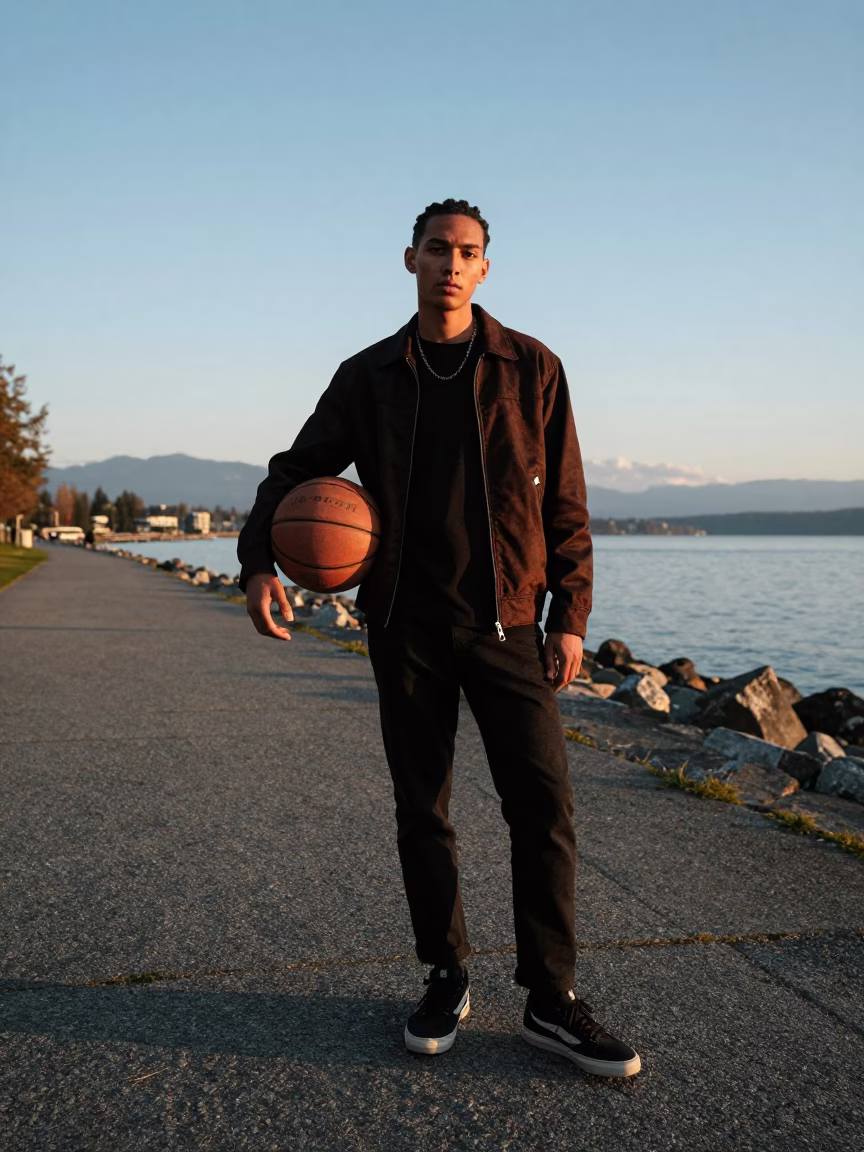 Style Portrait in Vancouver at Golden Hour in in Vancouver, British Columbia, Canada
