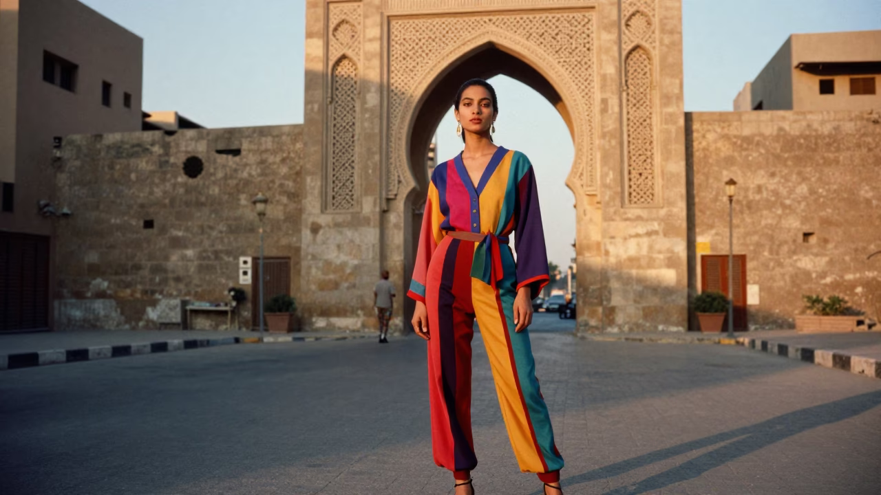 Style Portrait just after sunrise in Cairo in in Cairo, Egypt