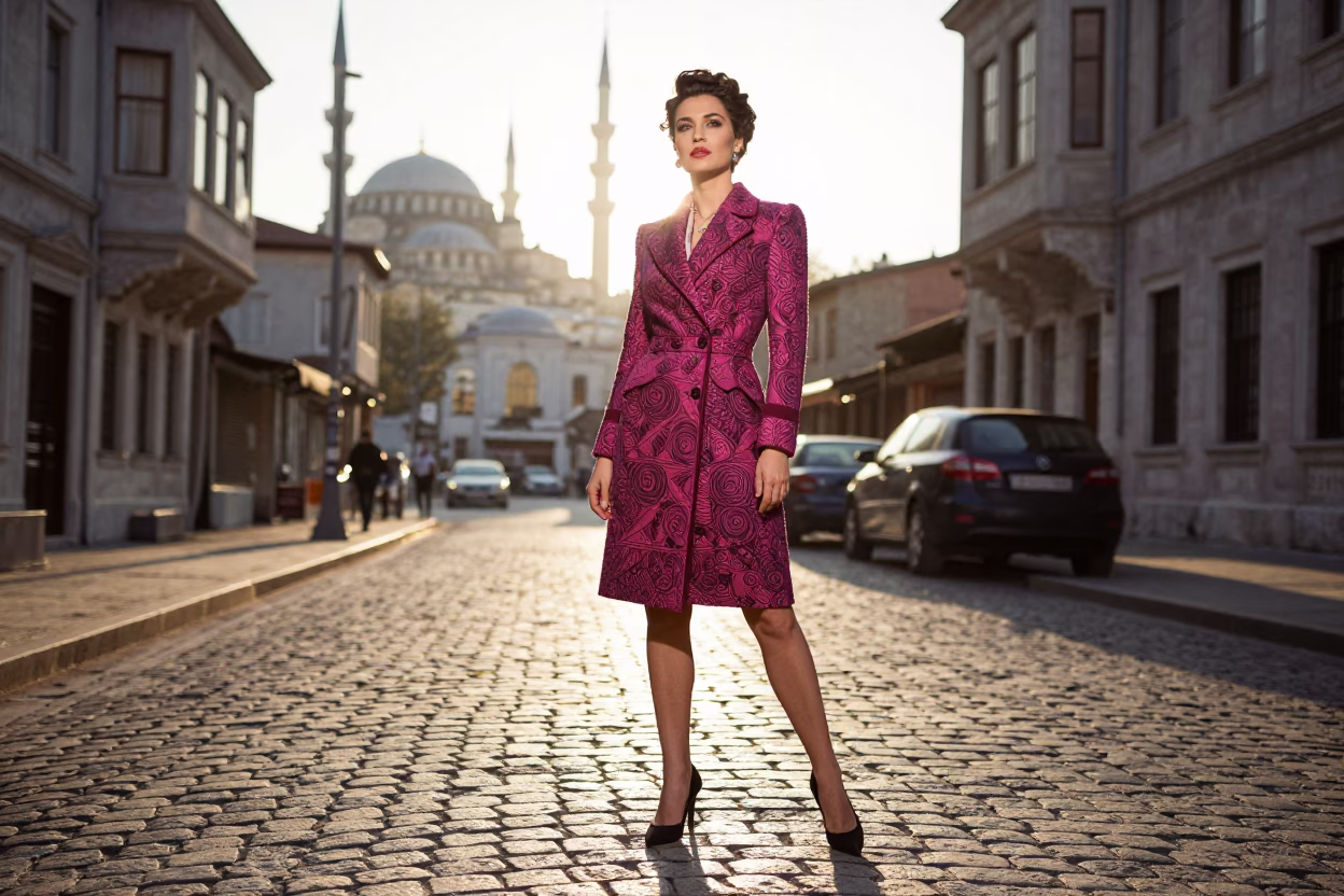 Style Portrait just after sunrise in Istanbul in in Istanbul, Turkey