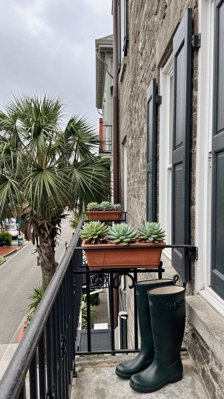 Succulent at Midday Light in Charleston in in Charleston, South Carolina, United States