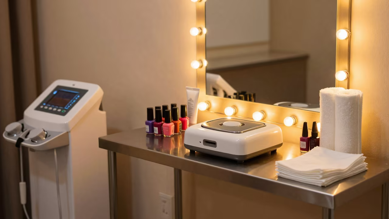 Sugaring Paste Warmer Shelf Before Dawn Akhisar in inside a salon row in Akhisar