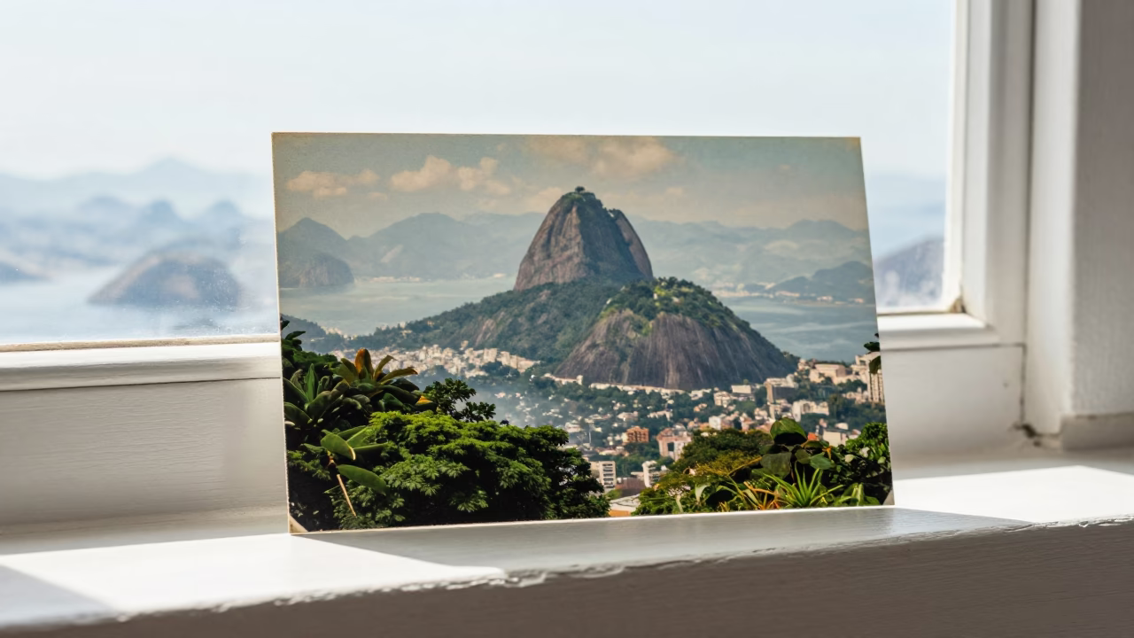 Sugarloaf Mountain in Rio De Janeiro in in Rio de Janeiro, Brazil