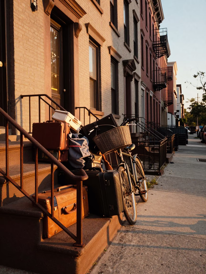 Suitcases in New York in in New York, New York, United States