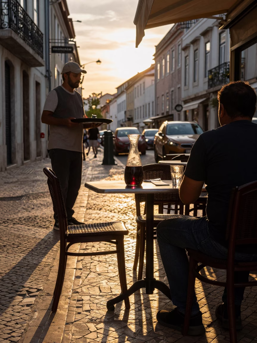 Summer Evening at Evening Light in Lisbon in in Lisbon, Portugal
