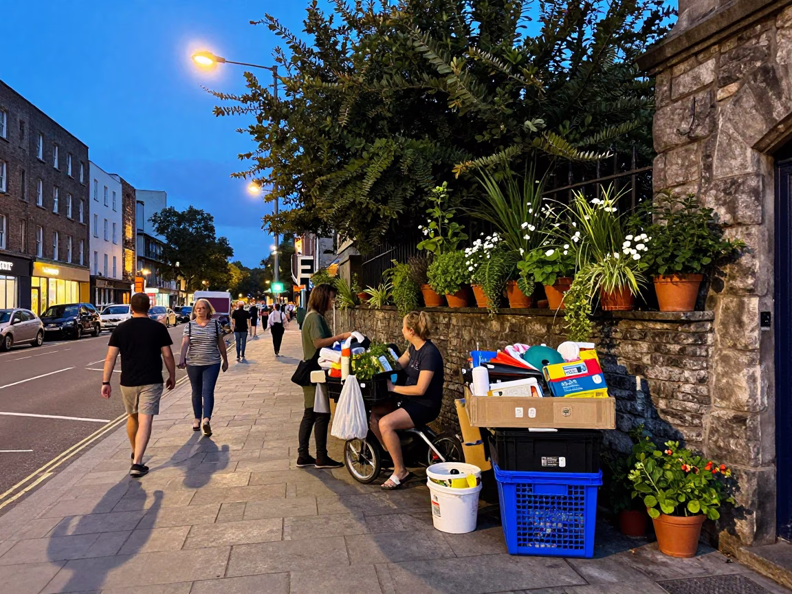Summer Evening in Dublin at Evening Light in in Dublin, Ireland