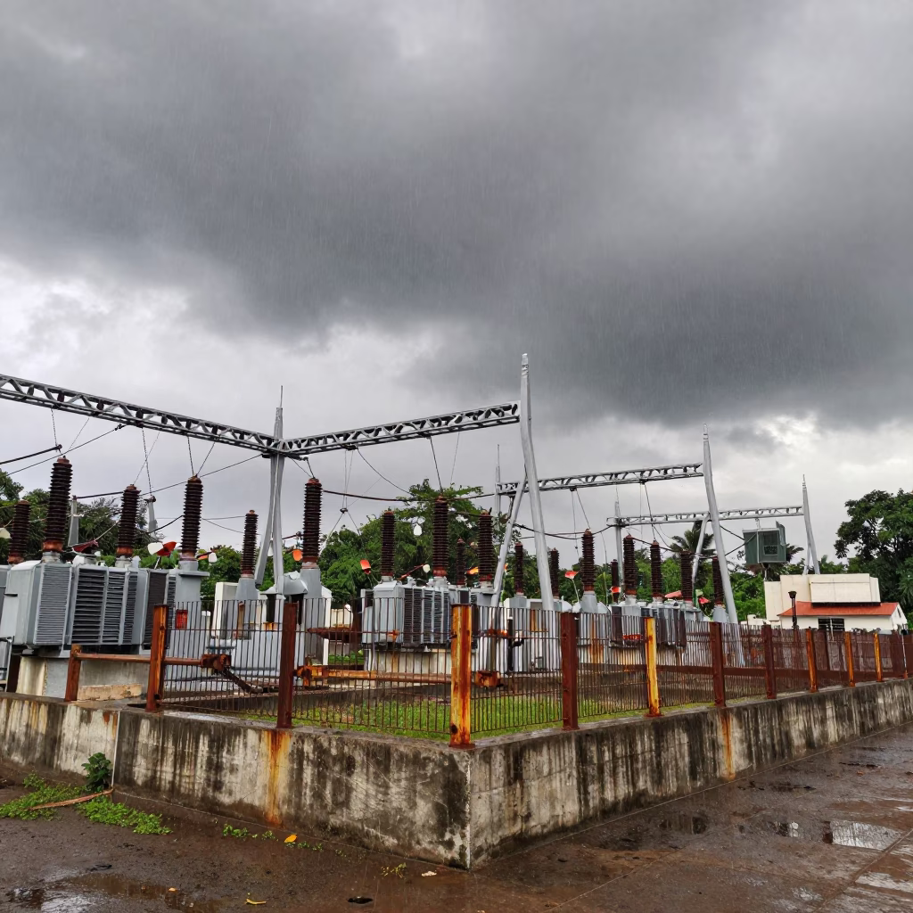 Summer Thunderstorm in Mumbai at The Early Afternoon Light in in Mumbai, India