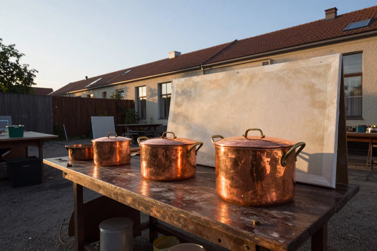 Sun-bleached Canvas in Berlin in in Berlin, Germany