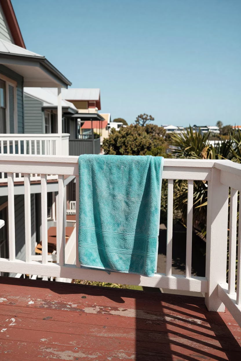 Sun-bleached Towel in Perth in in Perth, Western Australia, Australia