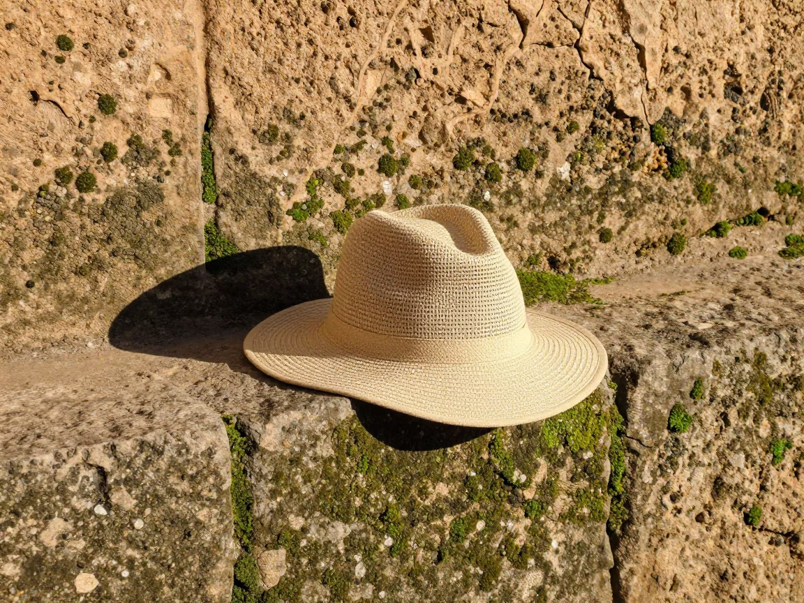 Sun Hat at The Late Morning Light in Fez in in Fez, Morocco
