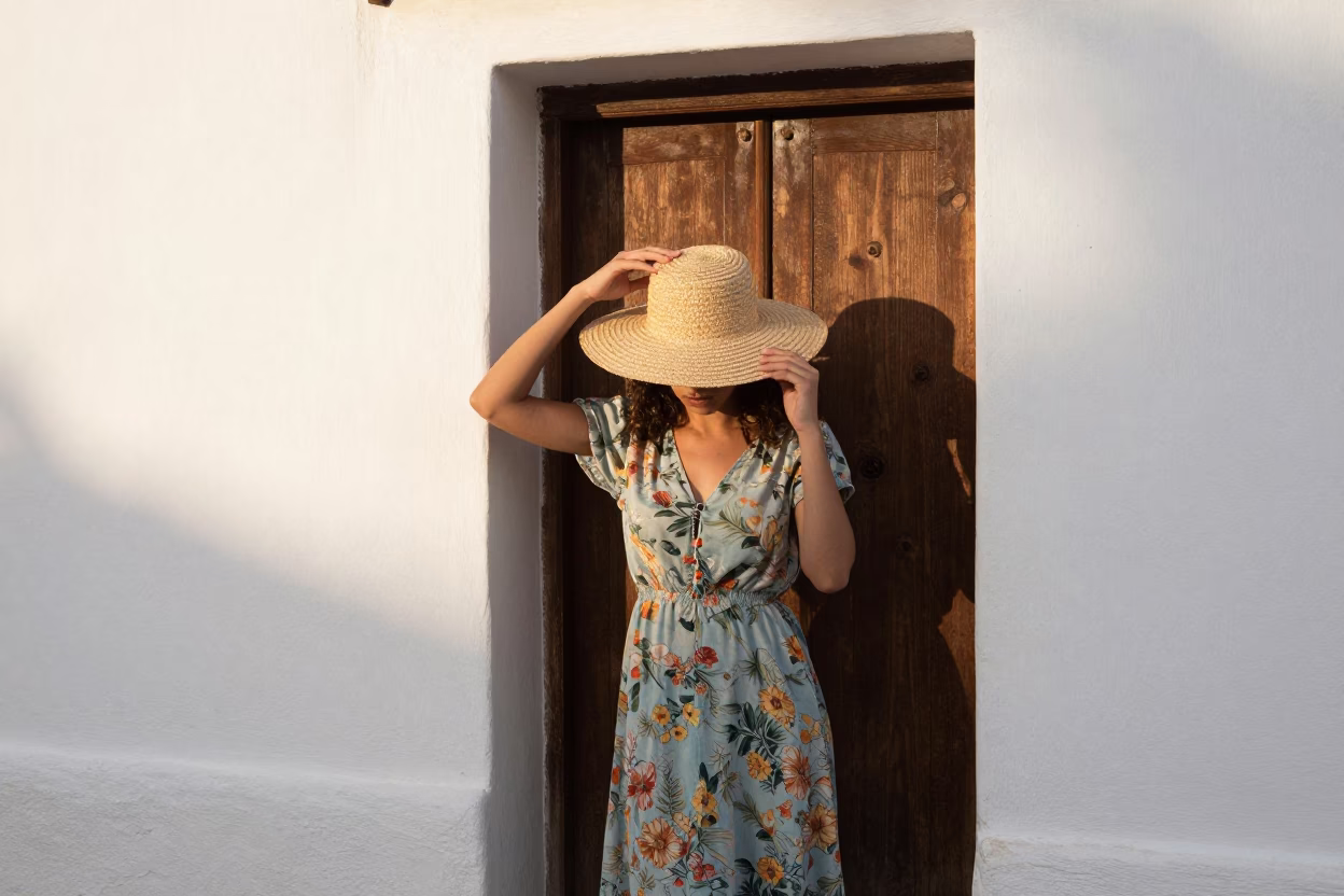 Sun Hat in Granada in in Granada, Spain