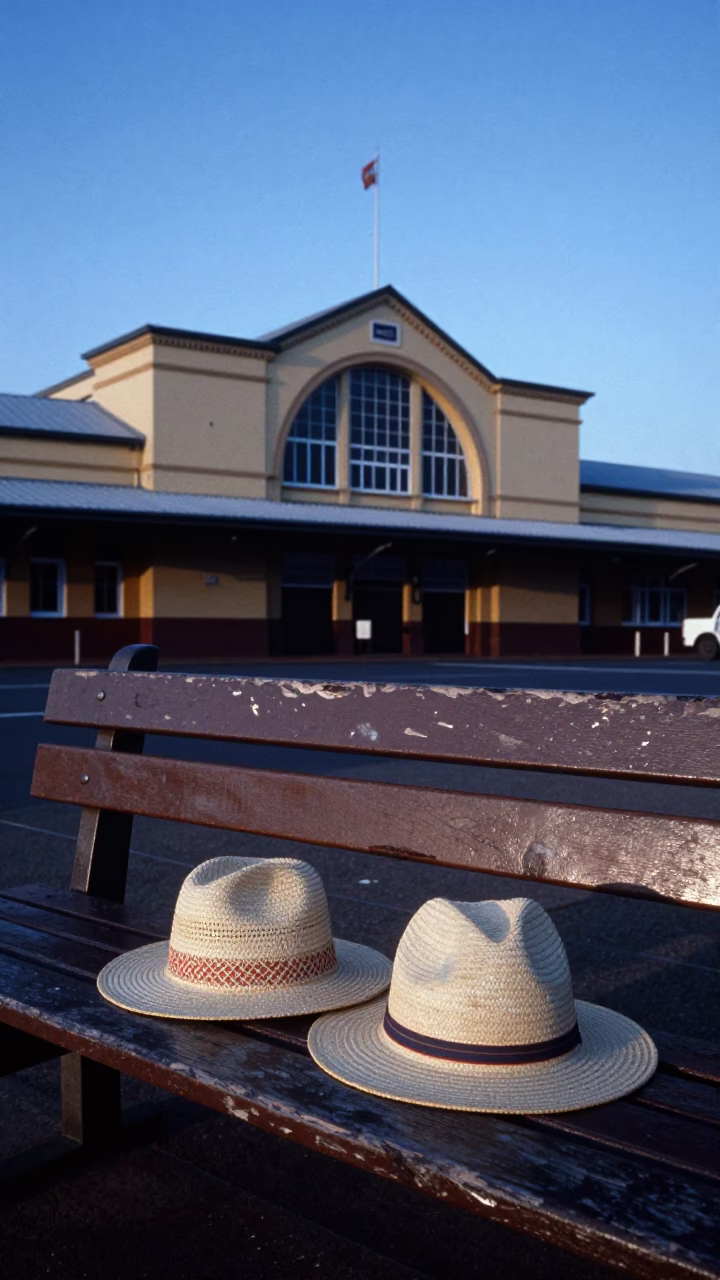 Sun Hats in Durban at The Last Blue Light Of Evening in in Durban, South Africa