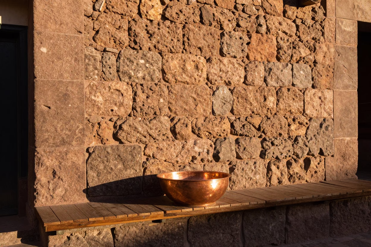 Sun-warmed Stone Wall in Cusco in in Cusco, Peru