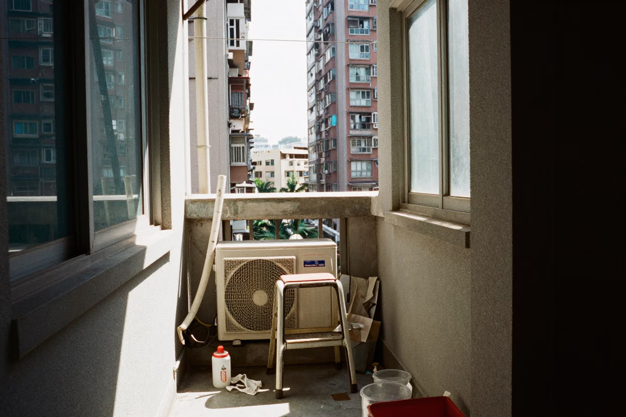 Sunlit Balcony in Taipei in in Taipei, Taiwan