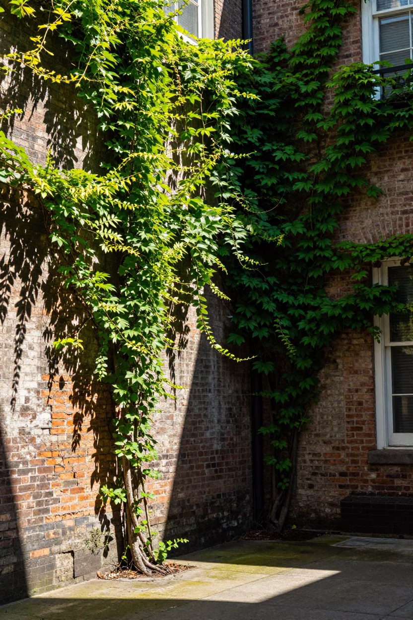 Sunlit Courtyard at Midday Light in New Orleans in in New Orleans, Louisiana, United States