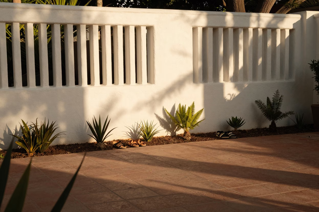 Sunlit Courtyard in Los Angeles in in Los Angeles, California, United States